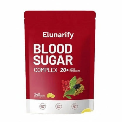 Elunarify Blood Sugar Complex – 240 Softgels | Multivitamin with Cinnamon, Bitter Gourd & 20 Herbal Extracts