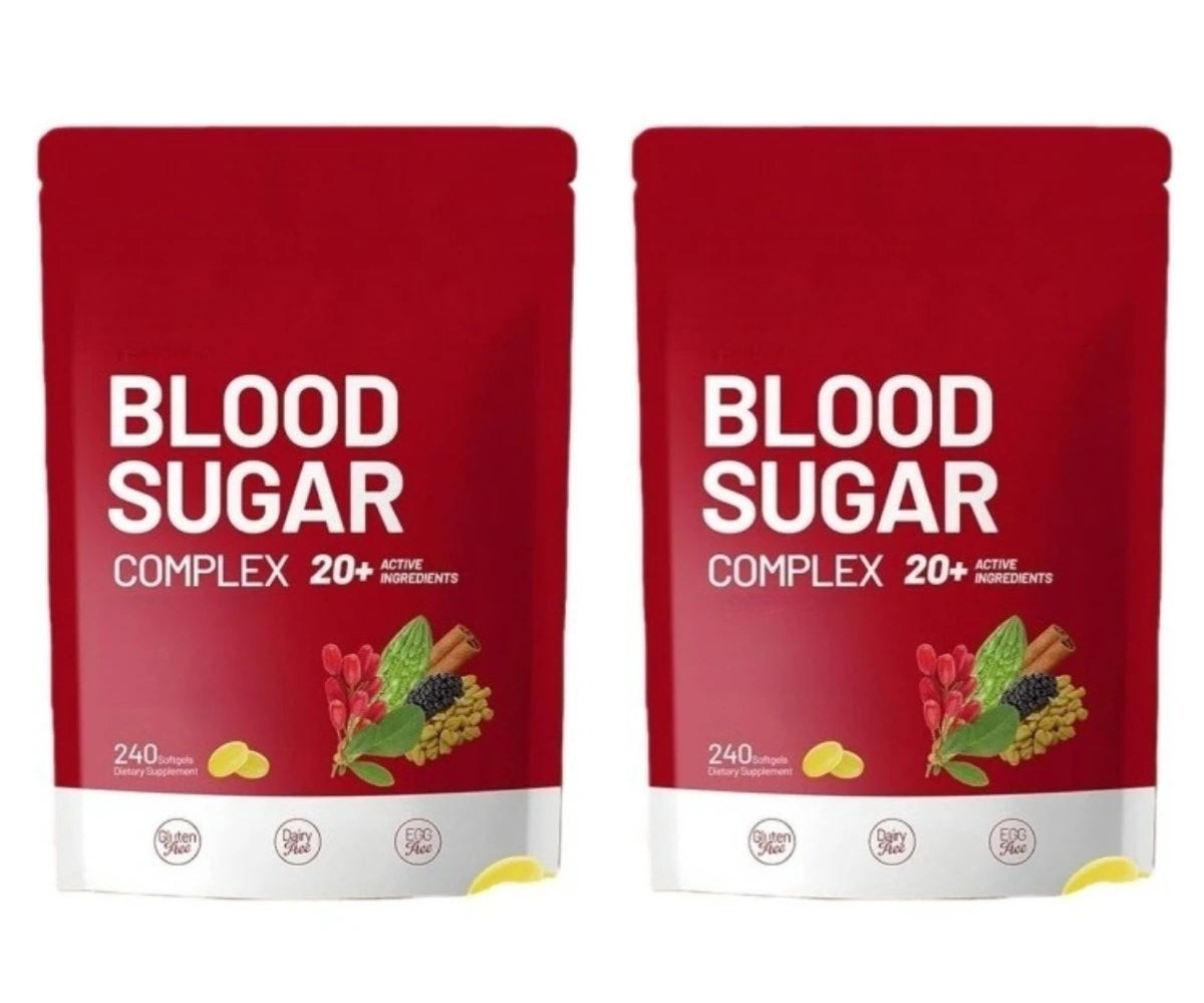 Elunarify Blood Sugar Complex – 240 Softgels | Multivitamin with Cinnamon, Bitter Gourd & 20 Herbal Extracts