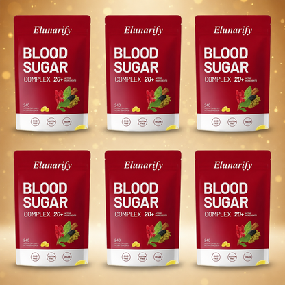 Elunarify Blood Sugar Complex – 240 Softgels | Multivitamin with Cinnamon, Bitter Gourd & 20 Herbal Extracts