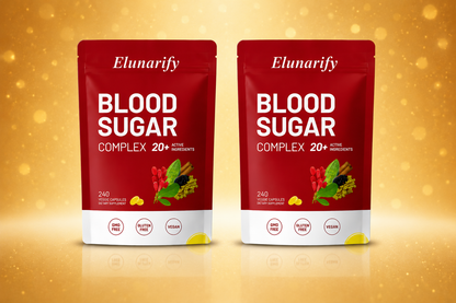 Elunarify Blood Sugar Complex – 240 Softgels | Multivitamin with Cinnamon, Bitter Gourd & 20 Herbal Extracts